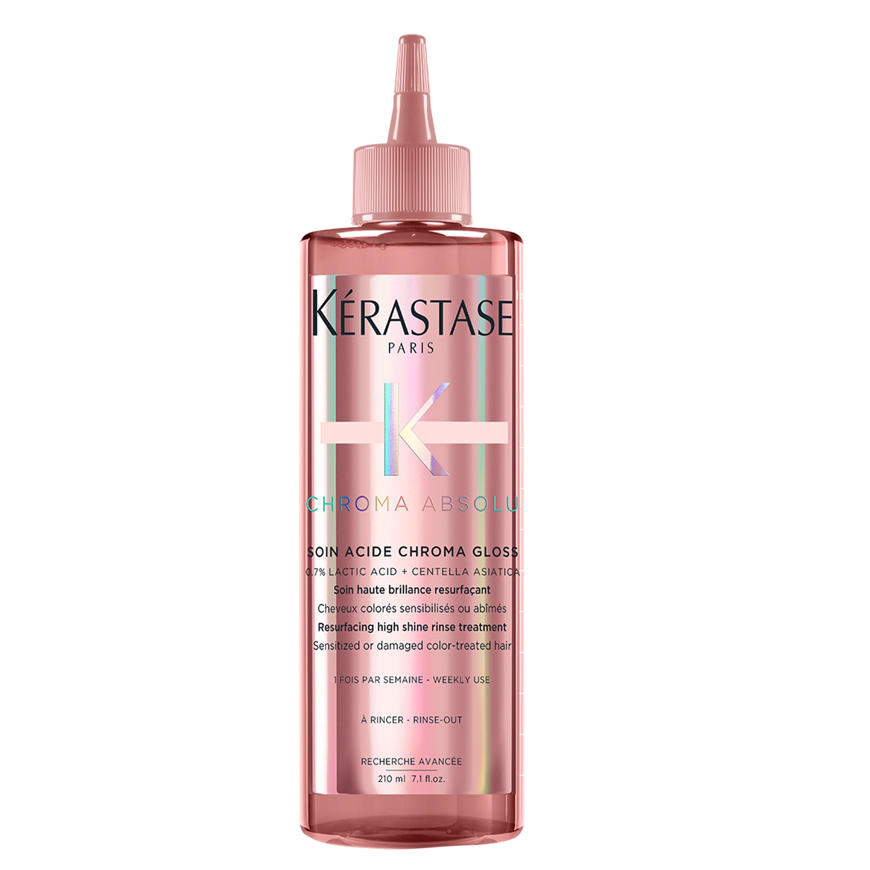 KERASTASE CHROMA  ABSOLU טיפול משקם אשר בונה מחדש את הרובד החיצוני של השערה ומעניק ברק עמוק לשיער צבוע עדין או פגום