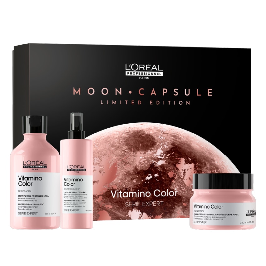 L'OREAL PROFESSIONNEL VITAMINO סט שמפו לשיער צבוע + מסכה לשיער צבוע + תחליב מקצועי רב תכליתי