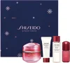 SHISEIDO ESSENTIAL ENERGY סט קרם לחות + קצף ניקוי + מי ריכוך + סרום מרוכז