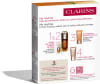 CLARINS DOUBLE SERUM & EXTRA FIRMING  מארז סרום + קרם יום + קרם לילה + דוגמית סרום עיניים