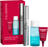 CLARINS סט מסקרה + מסיר איפור עיניים + סרום עיניים איי ליפט