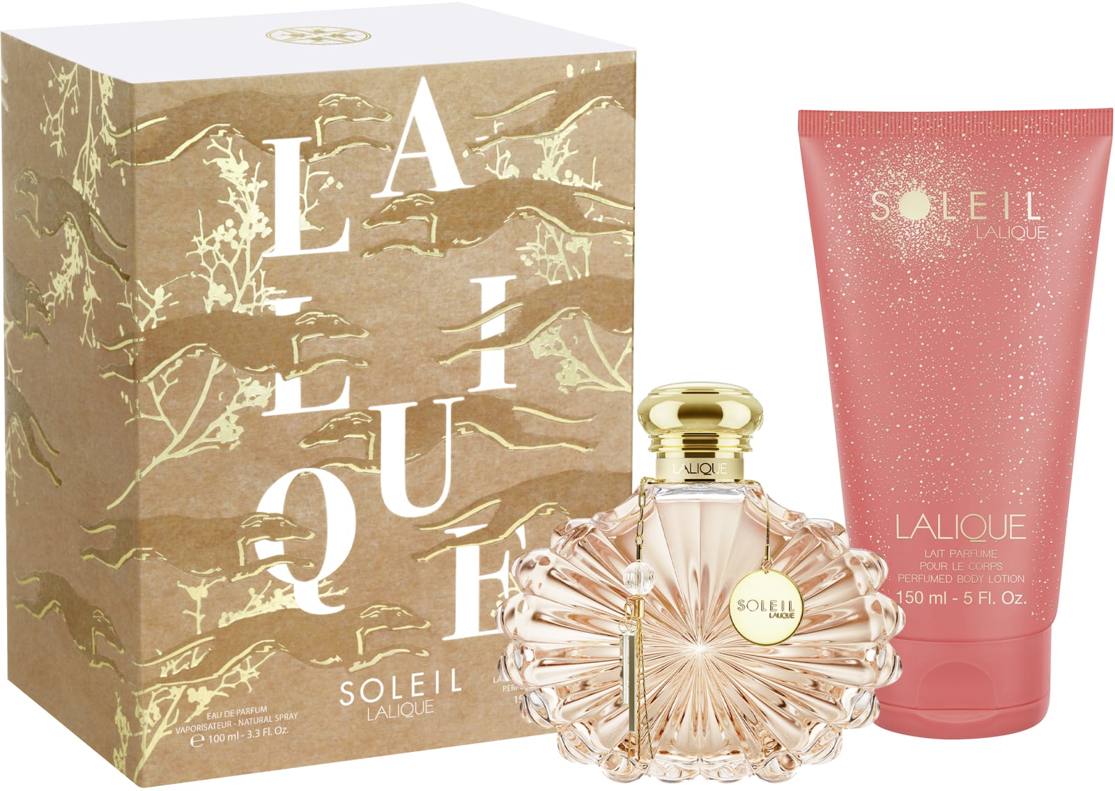 LALIQUE SOLEIL סט א.ד.פ + תחליב גוף לאשה