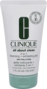 CLINIQUE ALL ABOUT CLEAN תכשיר ניקוי ופילינג במוצר אחד במרקם ג'ל