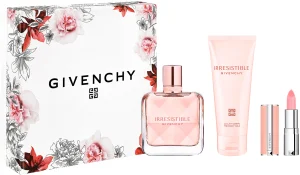 GIVENCHY IRRESISTIBLE סט א.ד.פ + תחליב גוף + שפתון לאשה