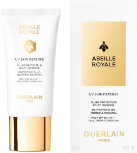 GUERLAIN ABEILLE ROYALE קרם פנים להגנה גבוהה וזוהר נעורים מגן עור SPF50