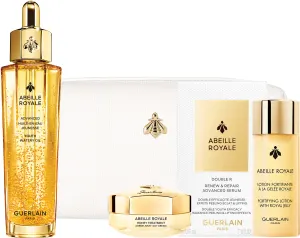GUERLAIN ABEILLE ROYALE סט שמן לפנים + סרום + קרם פנים + מי הכנה