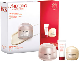 SHISEIDO BENEFIANCE WRINKLER PROGRAM קיט קרם עיניים + סרום + קרם יום