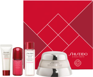 SHISEIDO BIO-PERFORMANCE סט קרם פנים + קצף ניקוי + מי ריכוך + סרום אולטימיון
