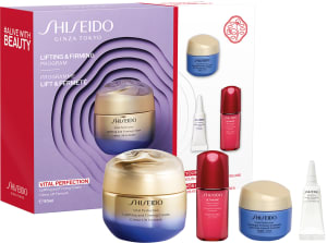 SHISEIDO VITAL PERFECTION סט קרם פנים + סרום + קרם לילה + קרם עיניים