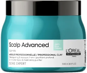 L'OREAL PROFESSIONNEL SCALP מסכת חימר 2 ב-1 למניעת קרקפת שומנית