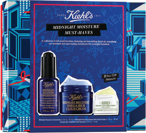 KIEHL'S MIDNIGHT MOISTURE MUST-HAVES סט קרם לילה + קרם יום + קרם עיניים