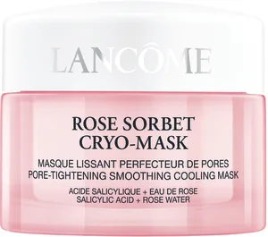 LANCOME ROSE SORBET מסכת פנים בעלת אפקט קירור להידוק מראה הנקבוביות והחלקת מראה העור