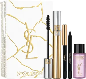 YVES SAINT LAURENT VOLUME EFFET FAUX CILS סט מסקרה + מיני עפרון עיניים + מיני מסיר איפור