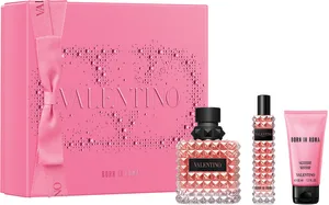 VALENTINO BORN IN ROMA PINK סט א.ד.פ + קרם לחות + א.ד.פ לאשה