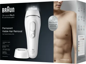 BRAUN IPL 5 מכשיר להפחתת שיער לצמיתות לגבר