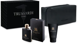 TRUSSARDI UOMO סט א.ד.ט + ג'ל רחצה + תיק לגבר