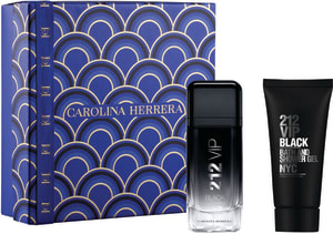 CAROLINA HERRERA 212 VIP BLACK סט א.ד.פ + ג'ל רחצה לגבר
