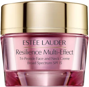 ESTEE LAUDER RESILIENCE MULTI-EFFECT TRI-PEPTIDE קרם פנים וצוואר לעור יבש בעלת הגנת SPF15