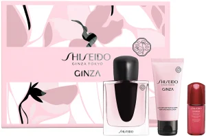 SHISEIDO GINZA סט א.ד.פ + תחליב גוף + סרום