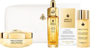 GUERLAIN ABEILLE ROYALE סט קרם לחות + מי הכנה + שמן פנים + סרום