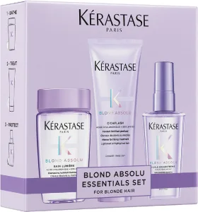 KERASTASE BLOND ABSOLU סט שמפו + מסכה + שמן סיקה אקסטרים