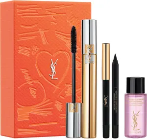 YVES SAINT LAURENT VOLUME EFFET FAUX CILS סט מסקרה + מיני עפרון עיניים + מיני מסיר איפור