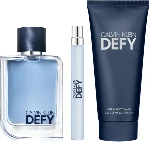 Calvin Klein DEFY סט א.ד.ט + ג'ל רחצה + א.ד.ט לגבר