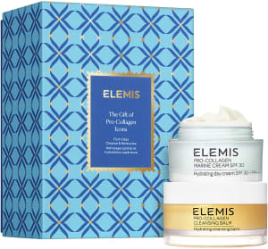 ELEMIS PRO-COLLAGEN סט קרם יום SPF30 + באלם לניקוי הפנים