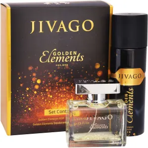 JIVAGO GOLDEN ELEMENTS סט א.ד.פ + דאודורנט אנטיפרספירנט לגבר