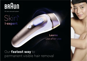 BRAUN IPL 7 מכשיר להפחתת שיער לצמיתות PL7253