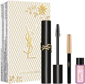 YVES SAINT LAURENT LASH CLASH סט מסקרה + מיני עפרון עיניים + מיני מסיר איפור