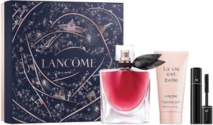 LANCOME La vie est belle סט א.ד.פ + מסקרה + קרם גוף לאשה