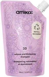 AMIKA 3D VOLUME AND THICKENING שמפו להענקת נפח לשיער - שקית מילוי