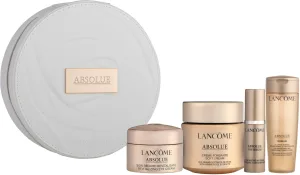 LANCOME ABSOLUE מארז המכיל קרם אבסולו סופט מי פנים אבסולו רוז אבסולו סרום פנים ואבסולו קרם עיניים