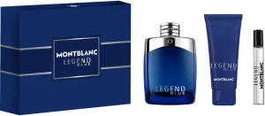 MONT BLANC LEGEND BLUE סט א.ד.פ + א.ד.פ + ג'ל רחצה לגבר
