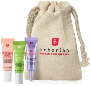 ERBORIAN PERFECT MINI KIT קרם מתקן + סקין הירו גלואו + במבוק ג'ל לחות
