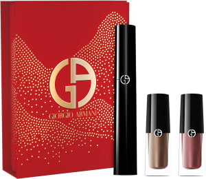 GIORGIO ARMANI EYES TO KILL סט מסקרה להענקת נפח ואורך עמידה במים + צלליות עיניים נוזליות