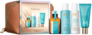 MOROCCANOIL סט נסיעות מקולקציית הווליום: שמפו + מרכך + שמן טיפולי + קרם ידיים