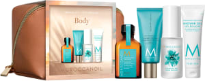MOROCCANOIL סט נסיעות הכולל לטיפוח הגוף והשיער המכיל : שמן טיפוח + ג'ל רחצה + קרם ידיים + ספריי מרענן לשיער ולגוף