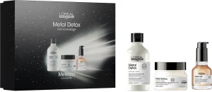 L'OREAL PROFESSIONNEL METAL DETOX סט שמפו + מסכה + שמן