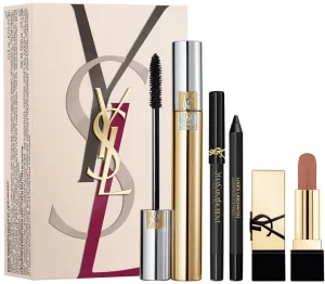 YVES SAINT LAURENT VOLUME EFFET FAUX CILS סט מסקרה + עפרון עיניים + שפתון