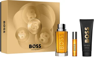 HUGO BOSS THE SCENT סט א.ד.ט + א.ד.ט + ג'ל רחצה לגבר