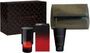 TRUSSARDI PRIMO סט א.ד.פ + ג'ל רחצה + תיק לגבר