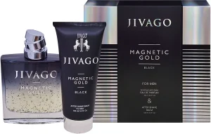 JIVAGO MAGNETIC GOLD MAGNETIC GOLD BLACK סט א.ד.פ + אפטר שייב לגבר