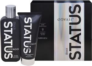 JIVAGO STATUS STATUS BLACK סט א.ד.פ + אפטר שייב לגבר