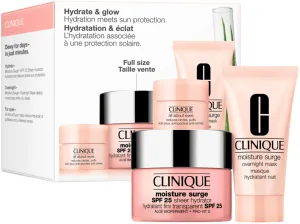 CLINIQUE MOISTURIZER SURGE סט קרם לחות SPF25 + מסכת לחות ללילה + קרם עיניים