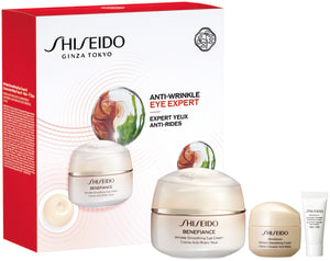 SHISEIDO BENEFIANCE סט קרם עיניים + קרם לחות + קרם לילה