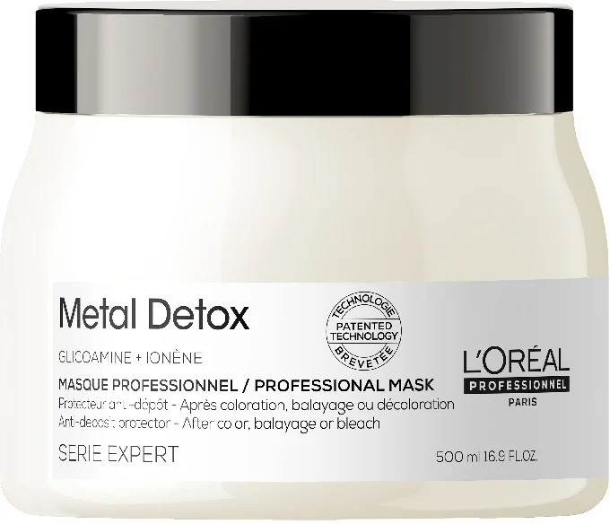 L'OREAL PROFESSIONNEL METAL DETOX מסכה מקצועית לשיער שעבר תהליכי כימיה