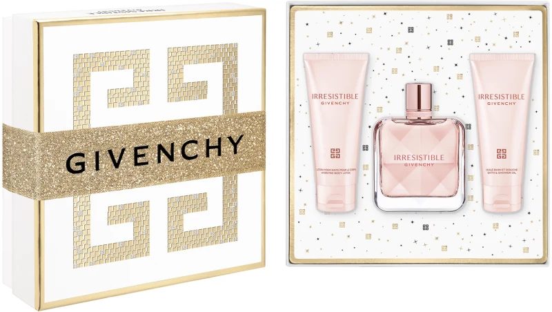 GIVENCHY IRRESISTIBLE סט א.ד.פ + קרם גוף + ג'ל רחצה לאשה