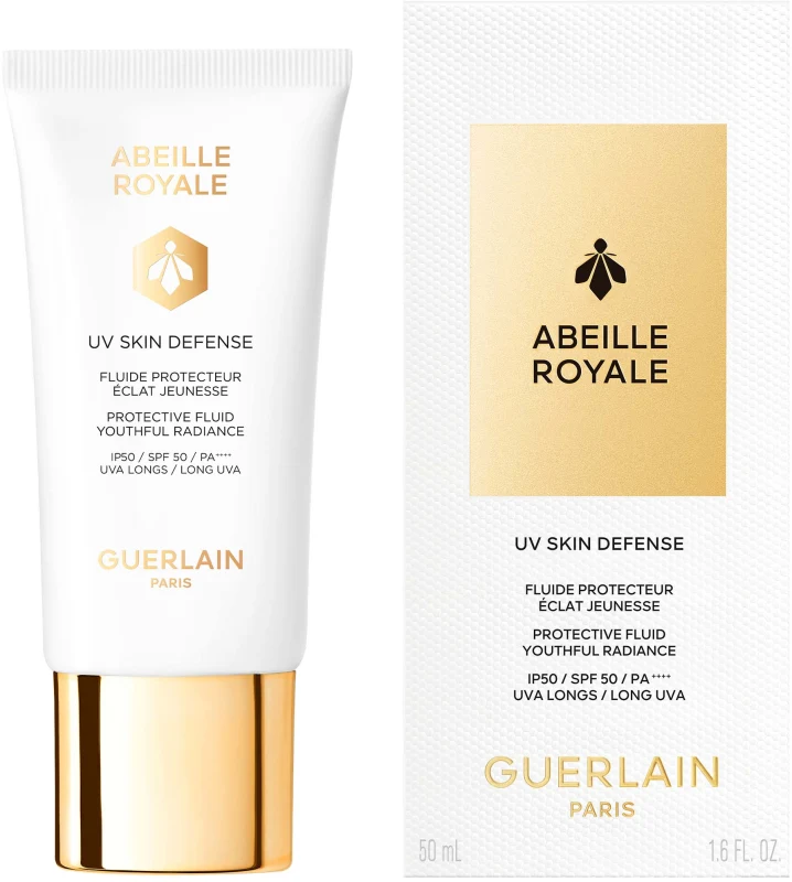 GUERLAIN ABEILLE ROYALE קרם פנים להגנה גבוהה וזוהר נעורים מגן עור SPF50